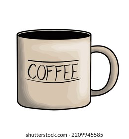 Cup of a coffee vector