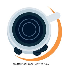cup of coffee in vector 