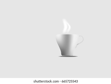 A cup coffee vector 