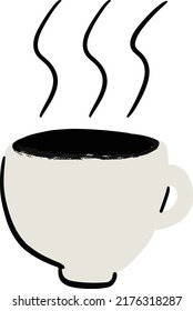 Dibujo de la copa de café vectorial
