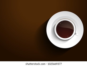Cup Coffee vector background. vector illustration. you can place relevant content on the area.