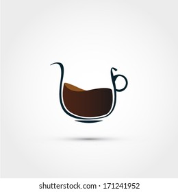 Cup of coffee vector design illustration