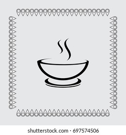 Cup of coffee vector icon