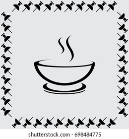 Cup of coffee vector icon
