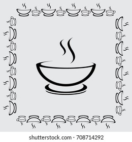 Cup of coffee vector icon