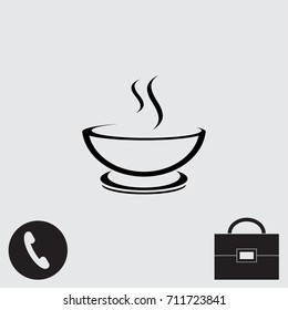 Cup of coffee vector icon