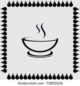 Cup of coffee vector icon