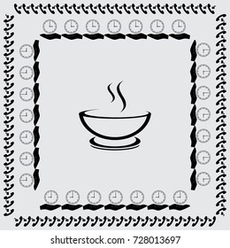 Cup of coffee vector icon