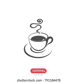 Cup of coffee vector icon