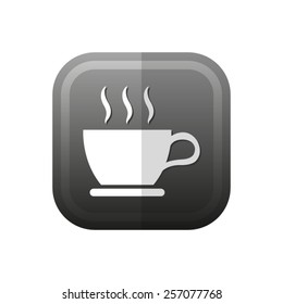cup of coffee - vector icon, flat design