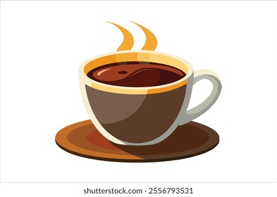 cup of coffee vector,  icon vector illustration, cup of coffee silhouette of a cup of coffee  isolated on a white background, eps, png,   vector, silhouette,