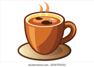 cup of coffee vector,  icon vector illustration, cup of coffee silhouette of a cup of coffee  isolated on a white background, eps, png,   vector, silhouette,