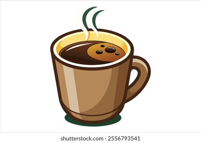 cup of coffee vector,  icon vector illustration, cup of coffee silhouette of a cup of coffee  isolated on a white background, eps, png,   vector, silhouette,