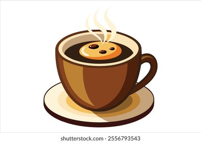 cup of coffee vector,  icon vector illustration, cup of coffee silhouette of a cup of coffee  isolated on a white background, eps, png,   vector, silhouette,