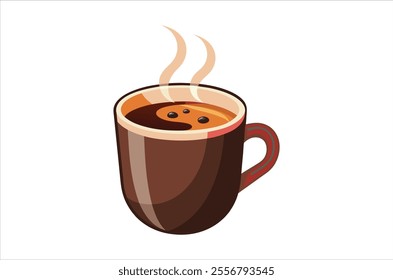 cup of coffee vector,  icon vector illustration, cup of coffee silhouette of a cup of coffee  isolated on a white background, eps, png,   vector, silhouette,