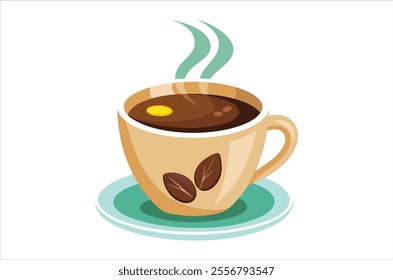 cup of coffee vector,  icon vector illustration, cup of coffee silhouette of a cup of coffee  isolated on a white background, eps, png,   vector, silhouette,