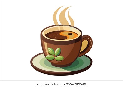 cup of coffee vector,  icon vector illustration, cup of coffee silhouette of a cup of coffee  isolated on a white background, eps, png,   vector, silhouette,