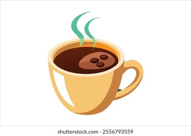 cup of coffee vector,  icon vector illustration, cup of coffee silhouette of a cup of coffee  isolated on a white background, eps, png,   vector, silhouette,