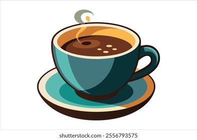 cup of coffee vector,  icon vector illustration, cup of coffee silhouette of a cup of coffee  isolated on a white background, eps, png,   vector, silhouette,