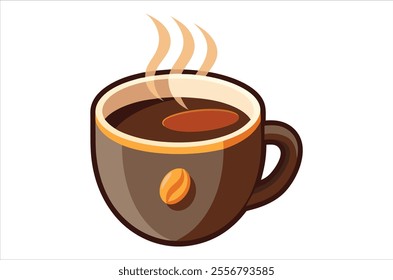 cup of coffee vector,  icon vector illustration, cup of coffee silhouette of a cup of coffee  isolated on a white background, eps, png,   vector, silhouette,