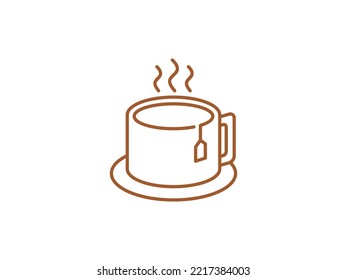 cup of coffee vector icon. Isolated illustration for graphic and web design