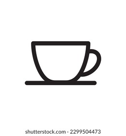 Cup of coffee vector icon. Mug vector icon. Cup of tea vector flat sign design. Cup symbol pictogram. UX UI icon
