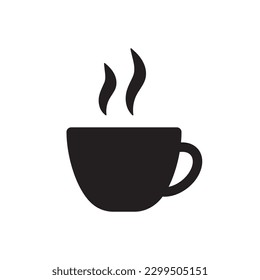Cup of coffee vector icon. Mug vector icon. Cup of tea vector flat sign design. Cup symbol pictogram. UX UI icon