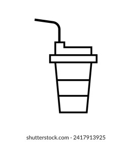 Cup der Kaffeemaschine, Vektorsymbol, Logo-Vorlage des Papierbechers