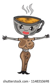 cup of coffee vector illustration