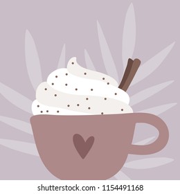 Cup Of Coffee. Vector illustration 