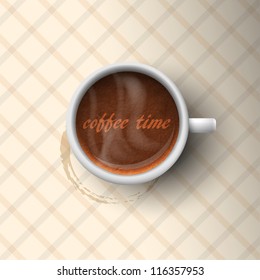 Cup of coffee. Vector illustration