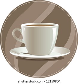 Cup of coffee, vector illustration