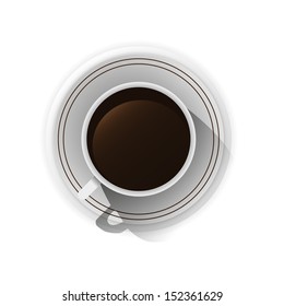 Cup of coffee. Vector illustration