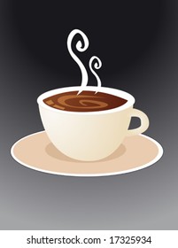 Cup of coffee vector illustration