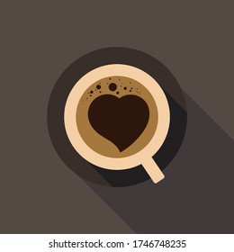Copa de café. Ilustración vectorial.