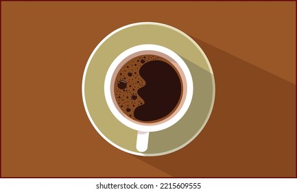 A Cup of Coffee Vector Illustration