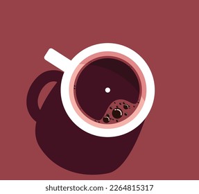 cup of coffee. vector illustration