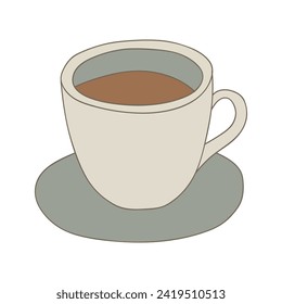 cup of coffee, vector illustration