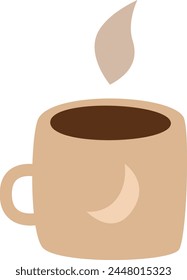 Cup With Coffee Vector Illustration