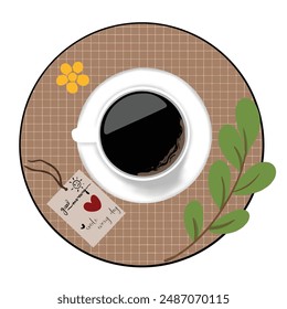 cup of coffee vector illustration