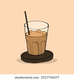 a cup of coffee vector illustration