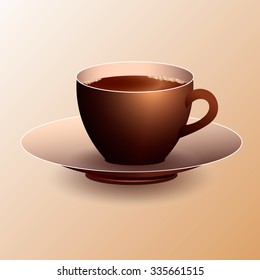 Cup of coffee. Vector illustration