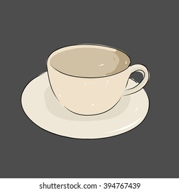 A cup of coffee, vector illustration