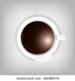 Cup of coffee. vector illustration