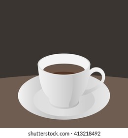 Cup of coffee. Vector illustration