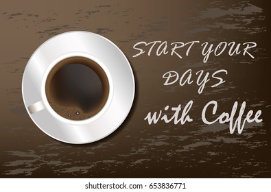 Cup of coffee vector illustration