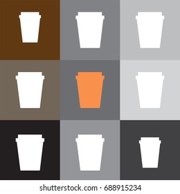 Cup of coffee vector illustration.