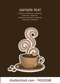 cup of coffee. vector illustration