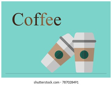 Cup of coffee, Vector illustration
