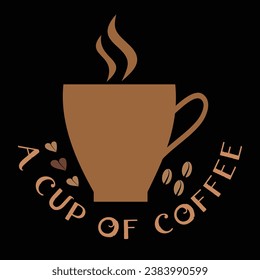 A cup of Coffee Vector Illustration Design